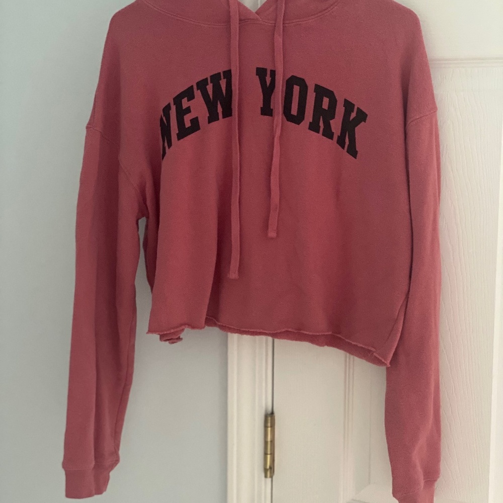 NEW YORK hooded halter sweatshirt by Torkia Apparel